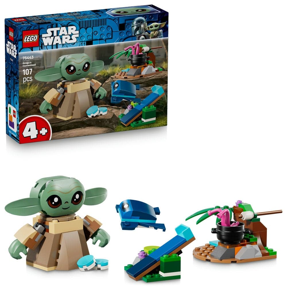 Star Wars Grogu’s Homestead Toy Building Set 75443 (Age 4+, 107 Pieces)
