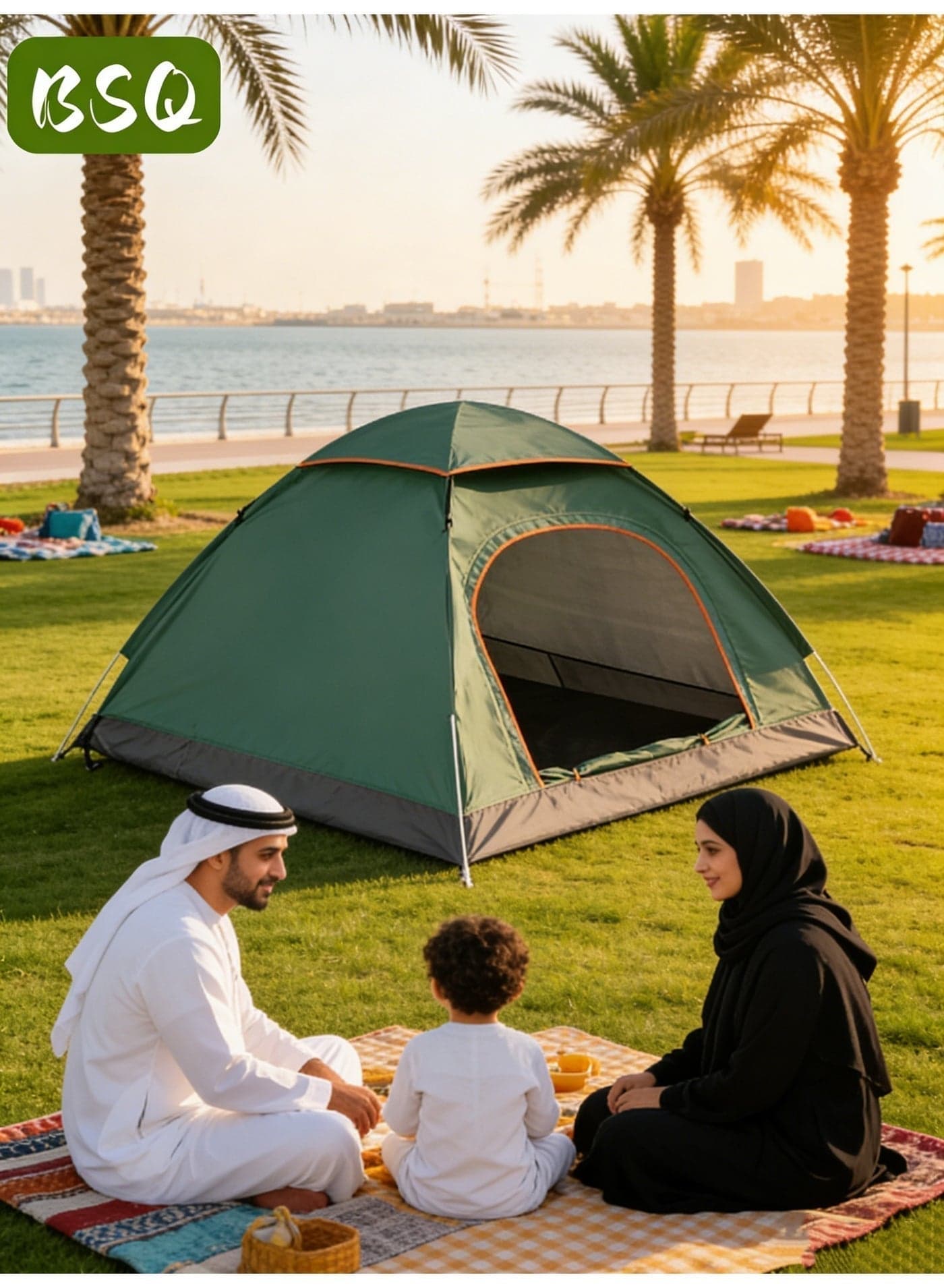 (Emergency Shelter) tent | Automatic pop-up quick-opening tent | Camping tent | Desert beach tent | camping tent | tent for camping | Portable windproof dome tent | Waterproof family camping tent | With storage bag | 2*2*1.35m.