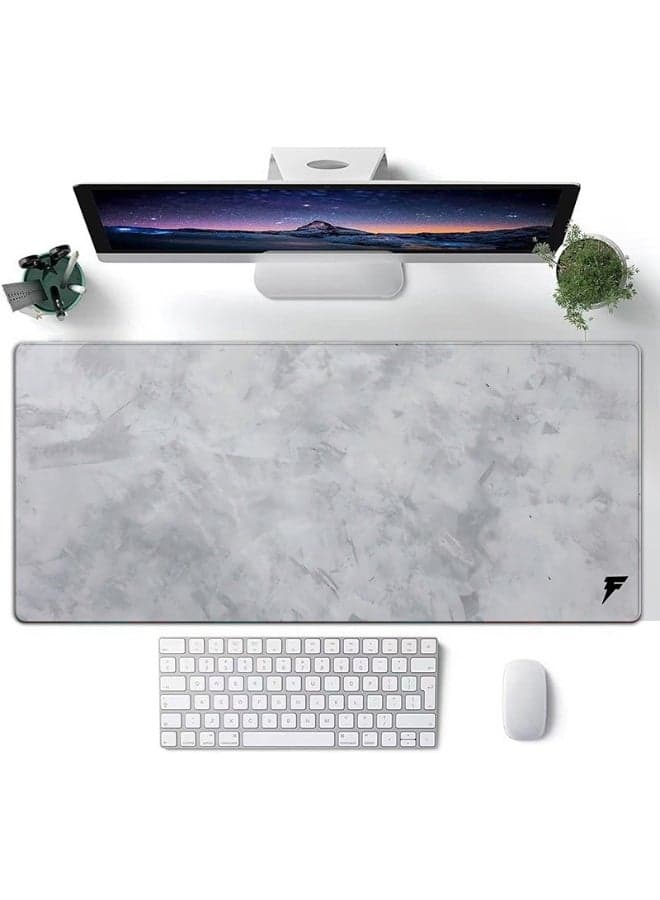 Signature Gray Gaming Mousepad – Waterproof, Large Extended, Non-Slip, Precision Surface, Durable Design for Gamers
