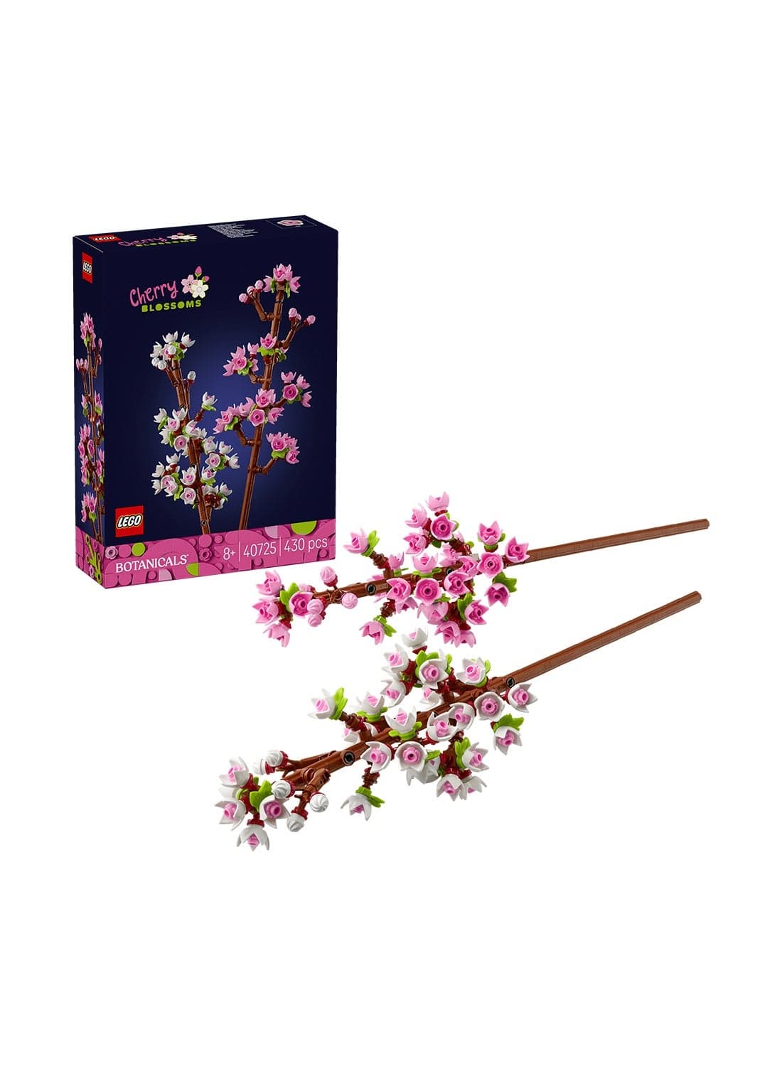 Botanicals Cherry Blossoms, Faux Flowers Set 40725 (Age 8+, 430 Pieces)