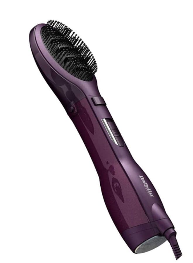 Paddle Pro Air Styler | 1000W Powerful Styling Unisex Hairbrush | Dual Speed Temperature Setting Hair Dryer & Volumizer with Cool Air Button | Ionic Tech for Shiny Hair – AS115PSDE Purple/Black