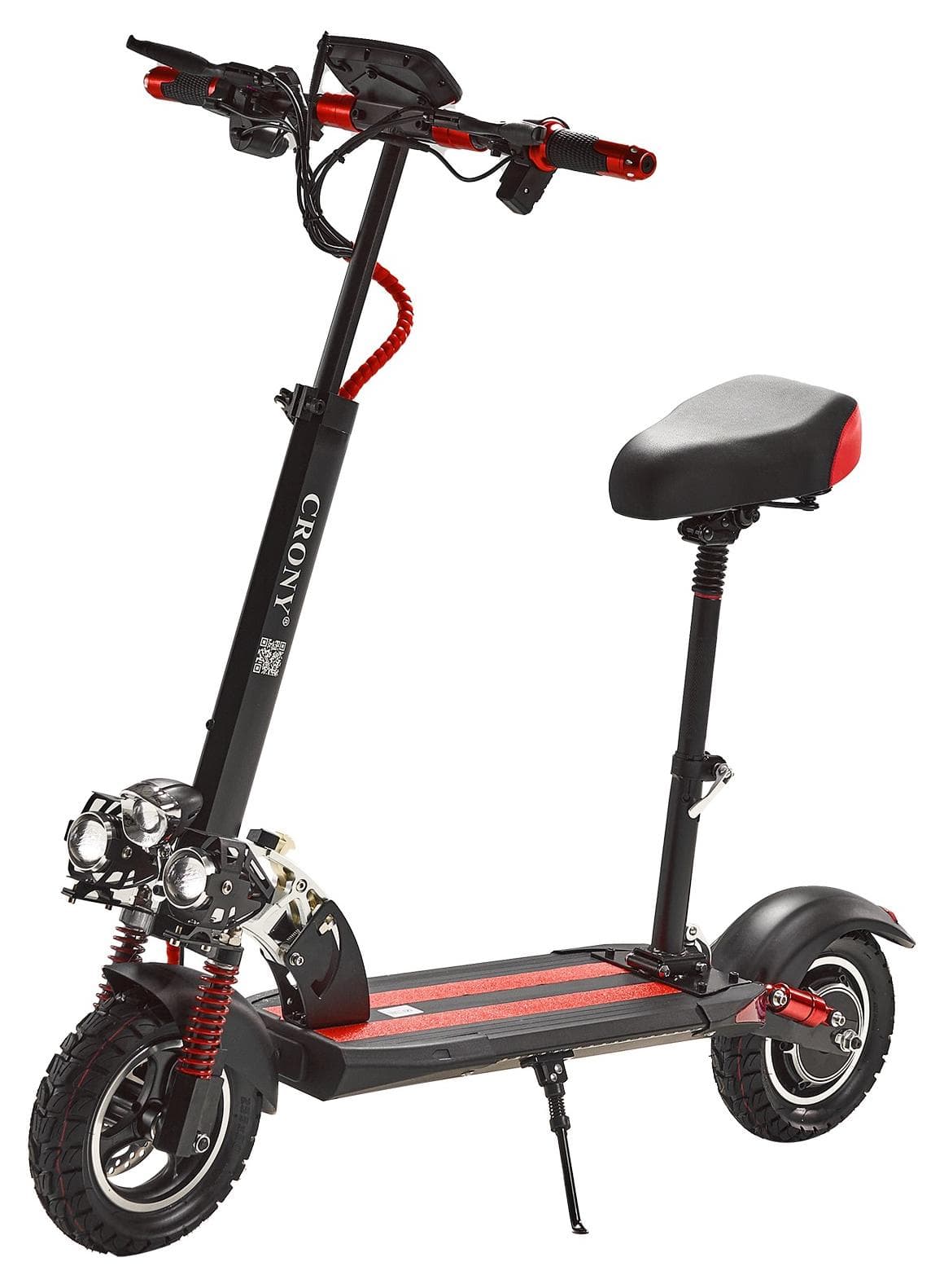 V10 Big LED Display 1200W Motor E-Scooter, 48V 12AH Battery,40km Max Long Range, 10” Off-Road Rubber Tires, Dual Disc Brakes, Front & Rear Suspension, Foldable Aluminum Frame,Triple LED Base+Headlights,Electric Scooter for Adults/Teens with Seat, Heavy Duty 265 lbs Load Capacity, Fast Urban Commuter E-Skateboard for Teens and Adults, E-bike with Solid Tires and Easy Folding Design, Motorized Scooter,Perfect Scooter for Outdoor Adventures, Red