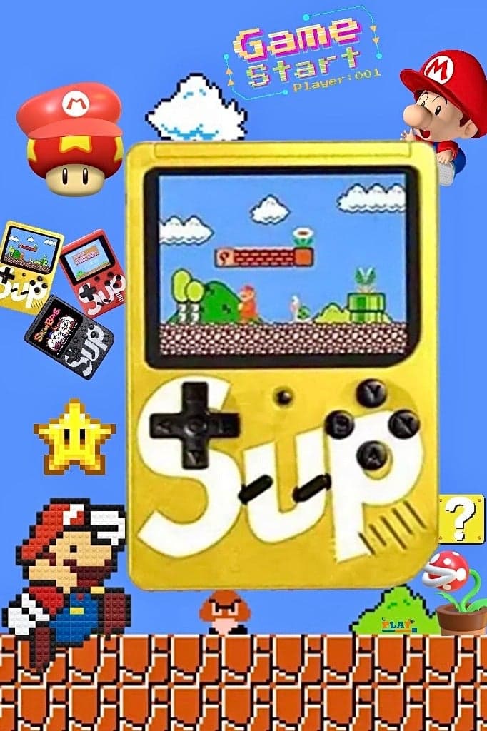 KIDS GAME | 400 IN 1 | HANDHELD GAMING CONSOLE : PORTABLE RETRO GAME PLAYER | YELLOW