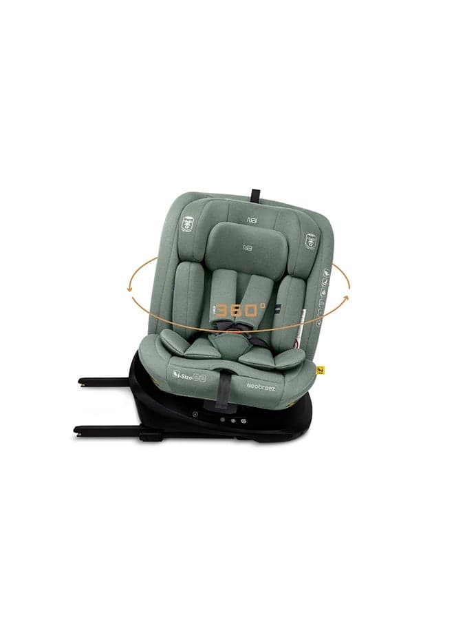 I-VILO 360° Rotatable ISOFIX All-in-1 Convertible Baby Toddler Kids Child Car Seat, I-Size ECER129, Recline&Adjustable, Side Impact Protection, Memory Foam 0-12Yrs (40-150Cm/0-36Kg), Group 0+/1/2/3
