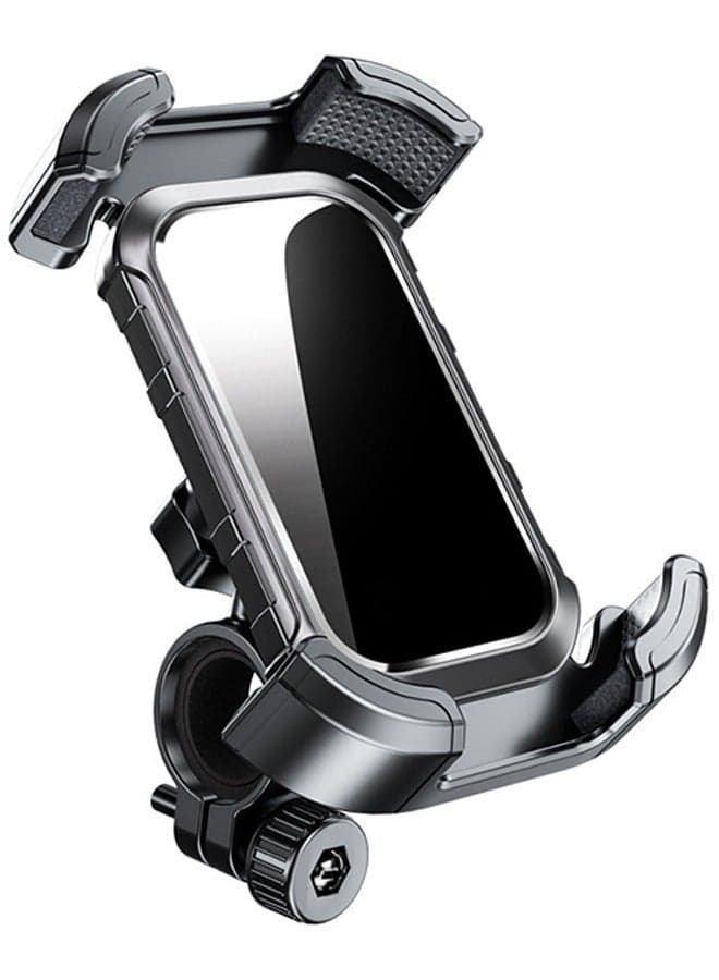 Motorcycle Phone Mount, 2024 New Bike Phone Holder for HandlebarBicycle Phone Mount Cell Phone Clamp for Scooter ATV/UTV/for iPhone15&All Phones 4.7-7"