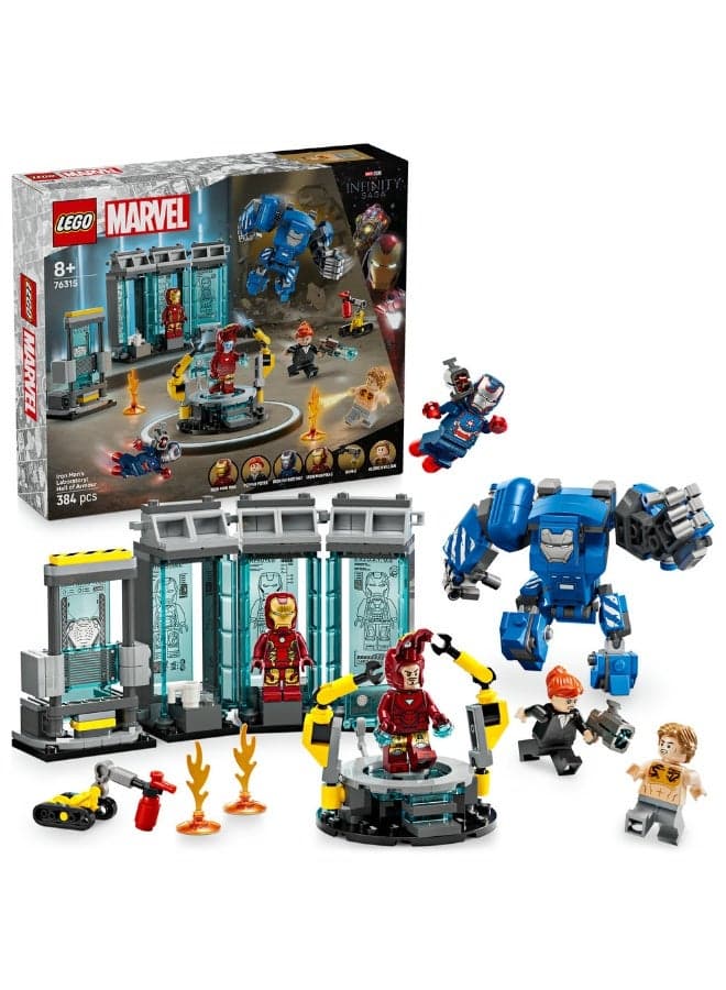 Marvel Iron Man’s Laboratory: Hall of Armour Set 76315 (Age 8+, 384 Pieces)