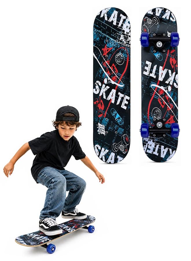 Complete Standard Skateboards With PU Wheels For Beginners Boys Girls Teenager Wooden Canadian Maple Cruiser Pro Skate Board
