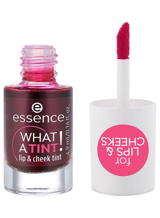 What A Tint Lip and Cheek Tint | Kiss from a Rose | Natural Finish | Long Lasting Vegan Formula | Lightweight Organic Tint for Lips and Cheeks | Cruelty Free Makeup | 4.9 ml (Pack of 1) Kiss From A Rose