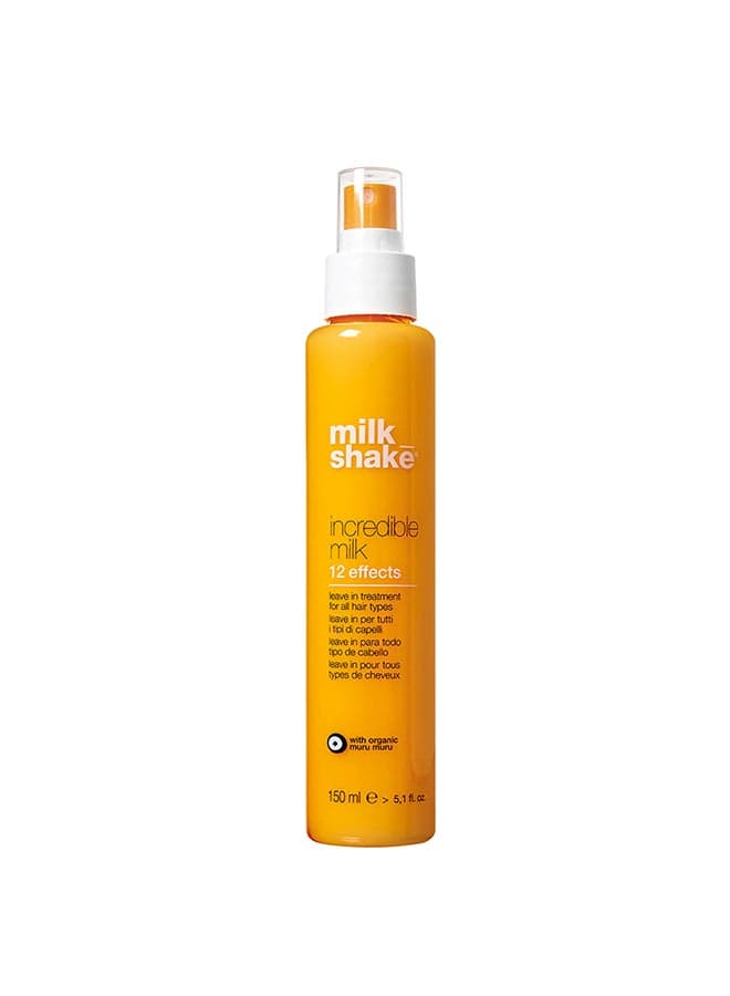 Incredible Milk Leave-In Repair Treatment for All Hair Types - Prevents Split Ends, Controls Frizz, Adds Volume & Shine, Easy Straightening (Organic Muru Muru Butter, 150 ml)
