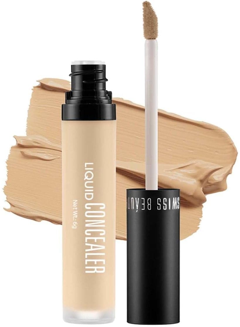 Swiss Beauty Liquid Light Weight Concealer With Full Coverage |Easily Blendable Concealer For Face Makeup With Matte Finish | Shade- Sand-Sable, 6g