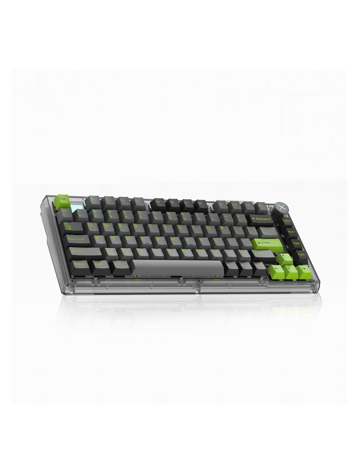 ZIPFORCE Wireless Mechanical Keyboard,81 Keys Hot Swappable Custom Keyboard with Knob,RGB Backlit,2.4GHz/USB-C/BT5.0 Mechanical Gaming Keyboards, PBT Keycaps, 100 Million Keystroke Lifespan
