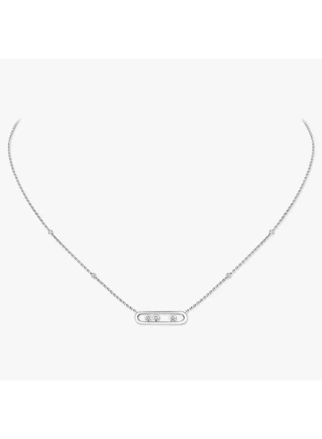 Messika Sliding necklace women's dynamic full diamond pendant collarbone chain