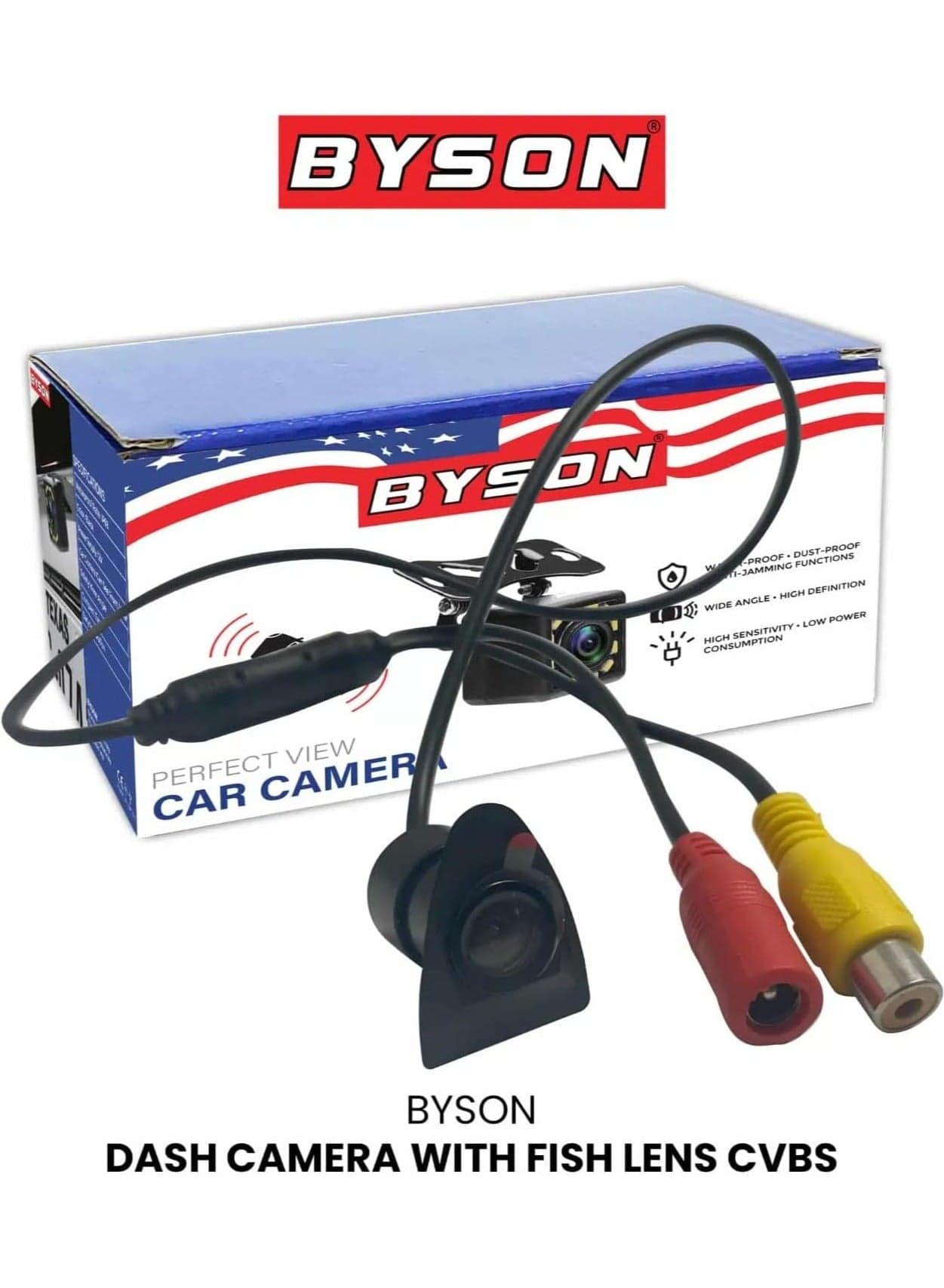 Dash Camera with 170° Wide Angle Fish-Eye Lens and CVBS Output - HD Recording, Night Vision, Loop Recording, Compact Design, Easy Installation, Reliable Road Monitoring
