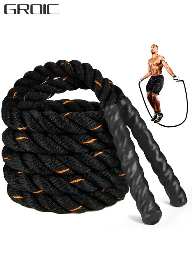 3M Jump Rope, Weighted Jump Ropes, Heavy Skipping Rope for Exercise, Adult Jumpropes for Home Workout, Total Body Workout Equipment