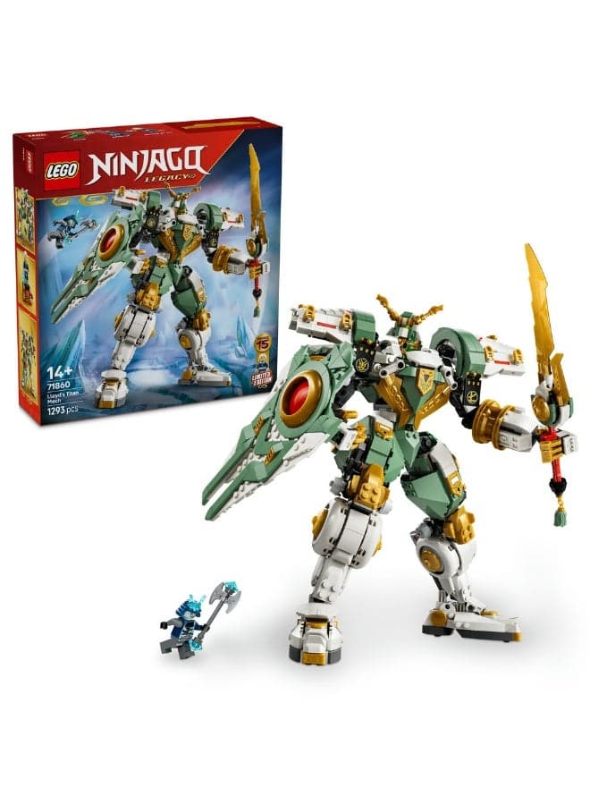 NINJAGO Lloyd’s Titan Mech 15th Anniversary Toy 71860 (Age 14+, 1293 Pieces)