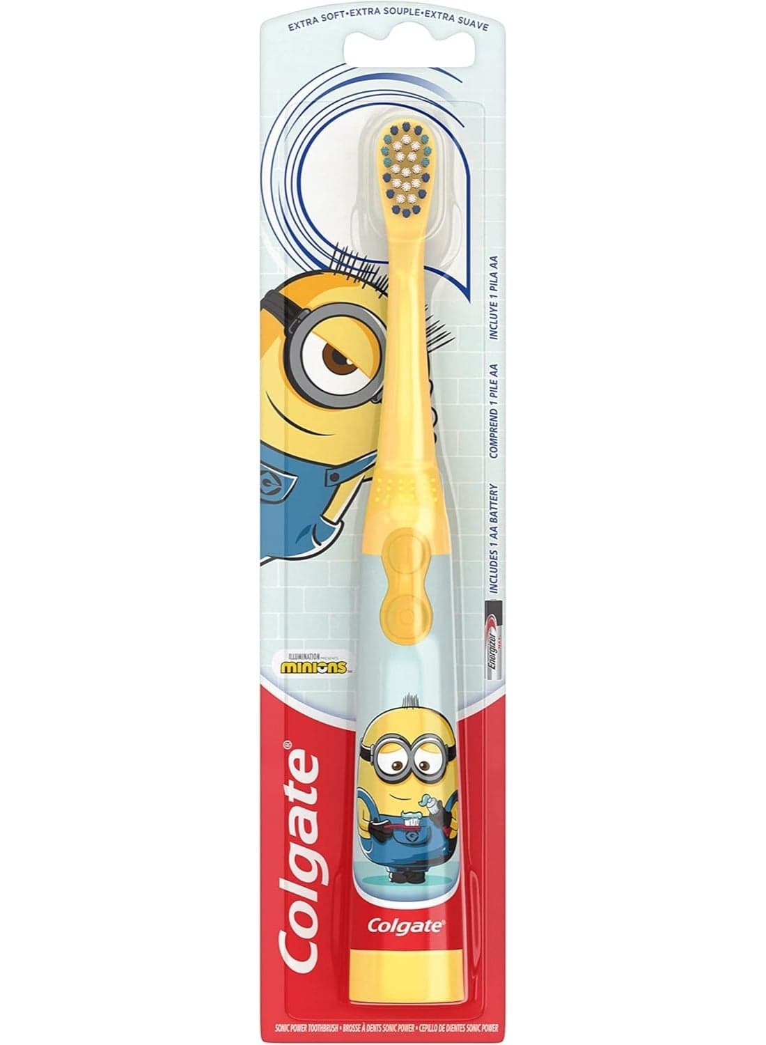 Colgate Kids Extra Soft Sonic Battery Powered Minions Toothbrush - 1 pc