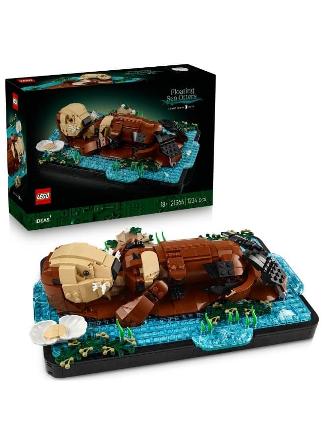 Ideas Floating Sea Otters Building Set for Adults 21366 (Age 18+, 1234 Pieces)