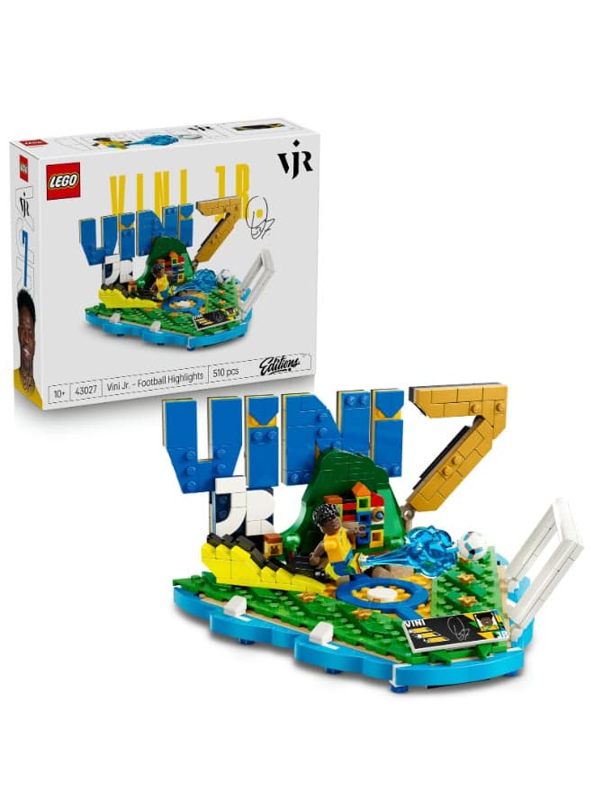 LEGO Editions Vini Jr. Soccer Highlights 43027 Building Set (510 Pieces)