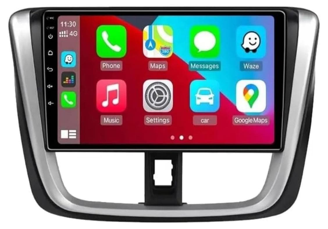 Android Car Stereo for Toyota Yaris/Vios 2016-2017 1GB RAM 32GB ROM Mirror Link Wi-Fi BT, Radio GPS Navigation, 10 Inch IPS Touch Screen with AHD Camera Included