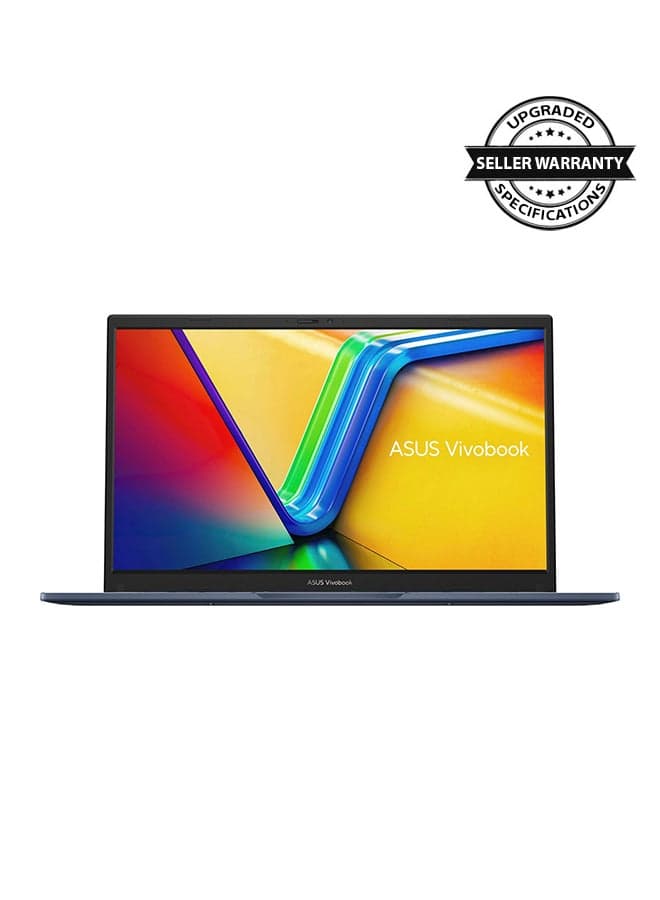 Vivobook 14 X1404ZA Slim (Upgraded Version) Laptop With 14-Inch FHD Display, Core i3-1215U Processor/8GB RAM/128GB SSD/Intel Iris Xe Graphics/Windows 11 Home English/Arabic Quiet Blue