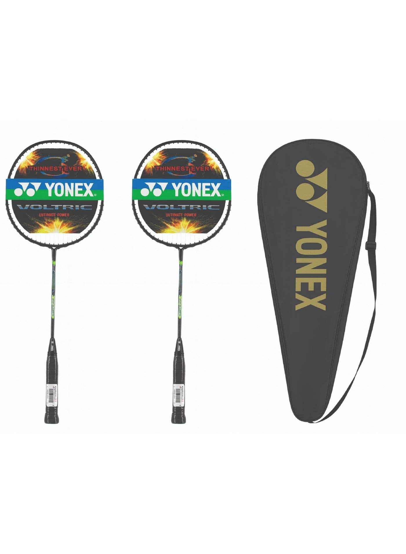 Yonex Professional Badminton Combo – 2 Rackets + Premium Carry Bag