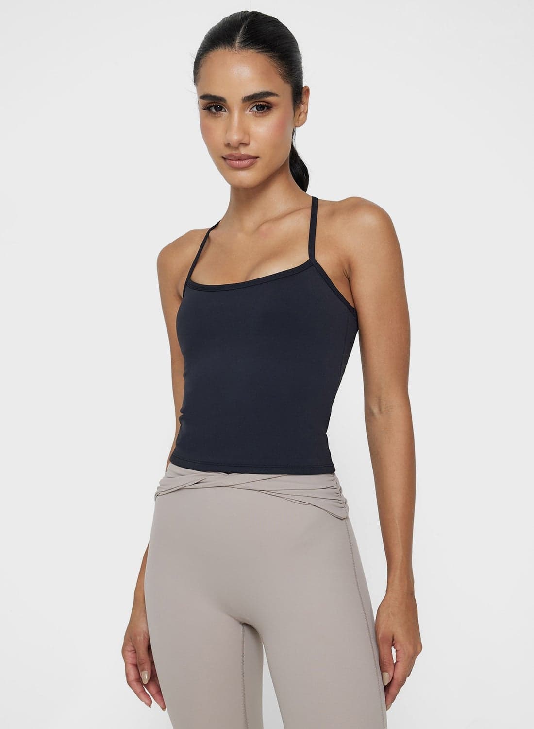 Strappy Cutout Back Tank Top