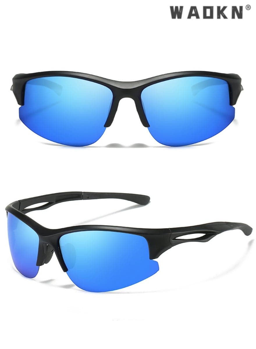 Polarized Sports Sunglasses for Men, TR90 Unbreakable Frame Lightweight Sun Glasses, Classic Square Cycling Shades for Women 100% UV400 Protection, Fishing, Outdoor Travel Driving Daily Use Etc