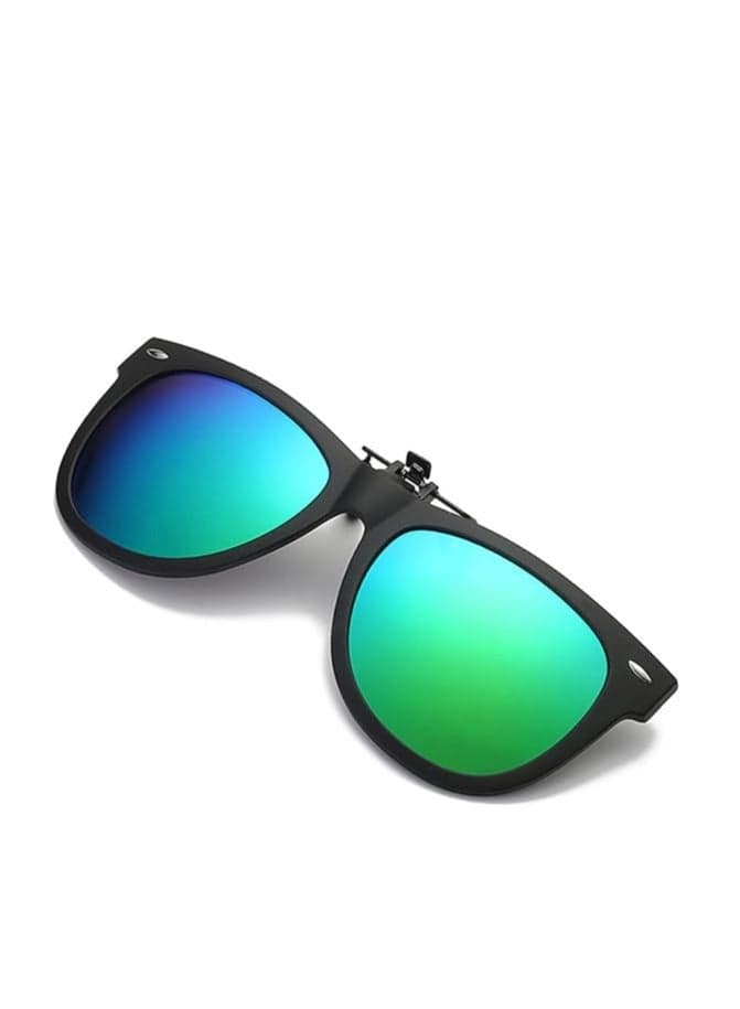 Polarized Clip On Sunglasses Over Prescription Glasses Anti-Glare UV Protection Fishing Driving Sunglasses