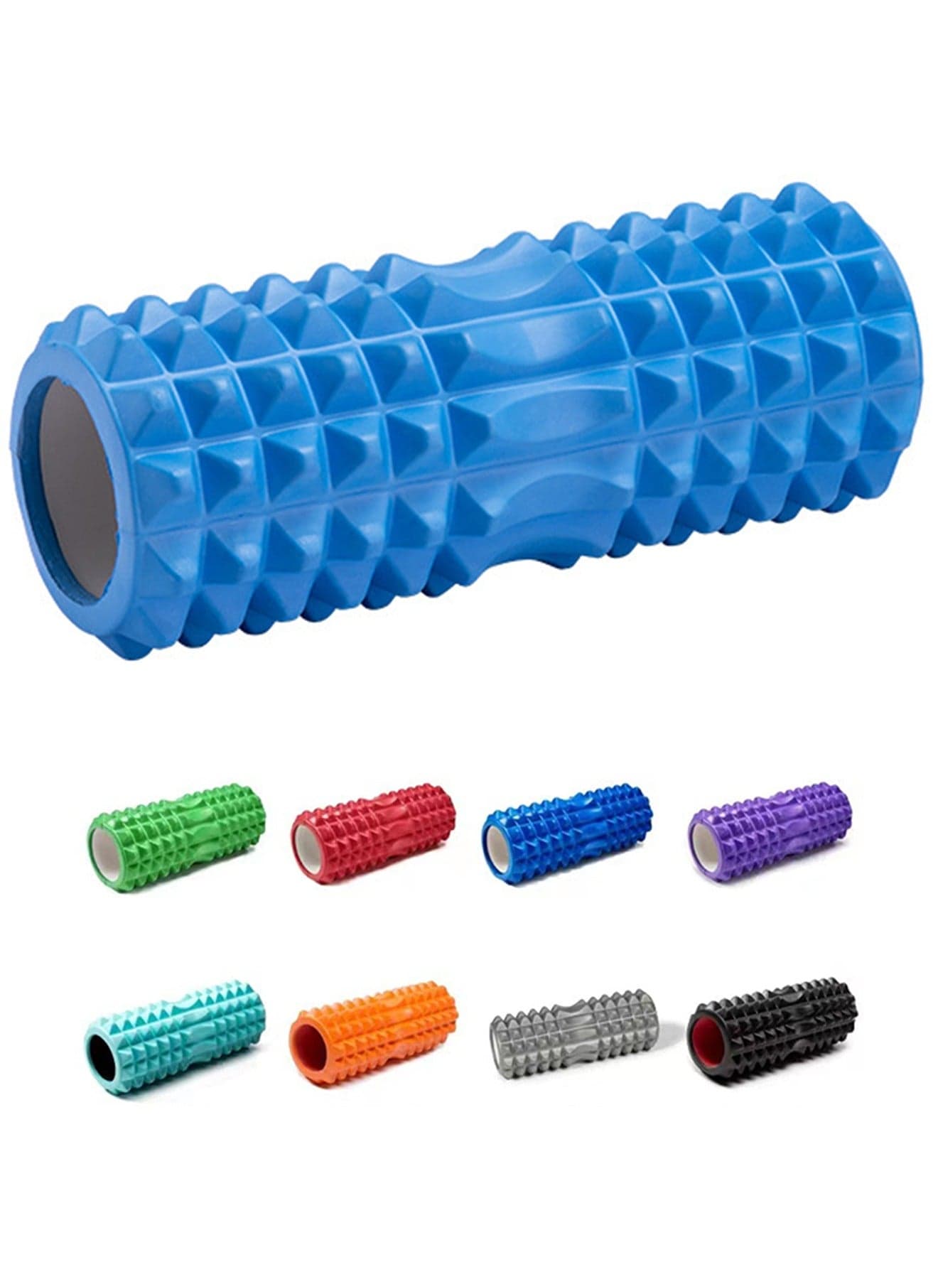 Qiccijoo Foam Roller For Back, Massage Roller for Deep Tissue Massage,Back Pain Relief Muscle Roller,Back Roller,Yoga Rolle,Workout Roller,Exercise Roller(13 inch-Blue)