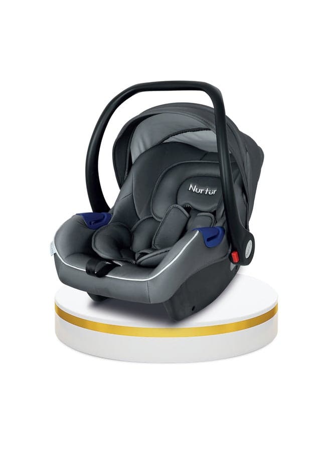 Nemo Baby Carrier - Adjustable Canopy and Handle - Extra Protection – 3 -Point Safety Harness - Suitable from 0 months to 12 months, Upto 13kg, Grey Multi