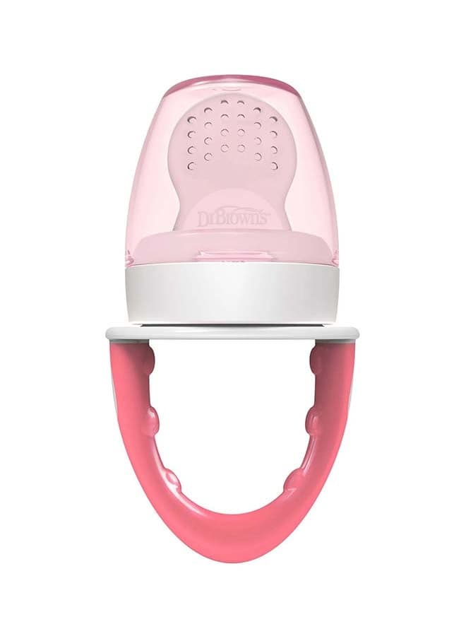 Fresh Firsts Silicone Feeder - Pink, 1-Pack