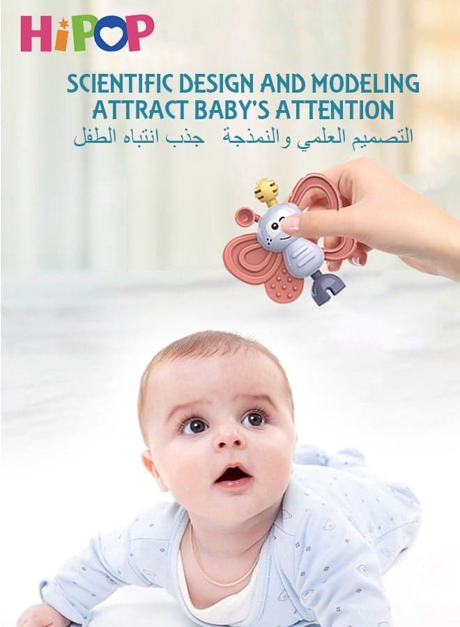 11pcs Baby Rattle Toy, Infant Teething Toys, Grab and Spin Rattles Sensory Toy Set, Food Grade Silicone Material, Baby Toys Gift for Babies 0-12-24 Months Boys Girls, Early Educational Toy Set.