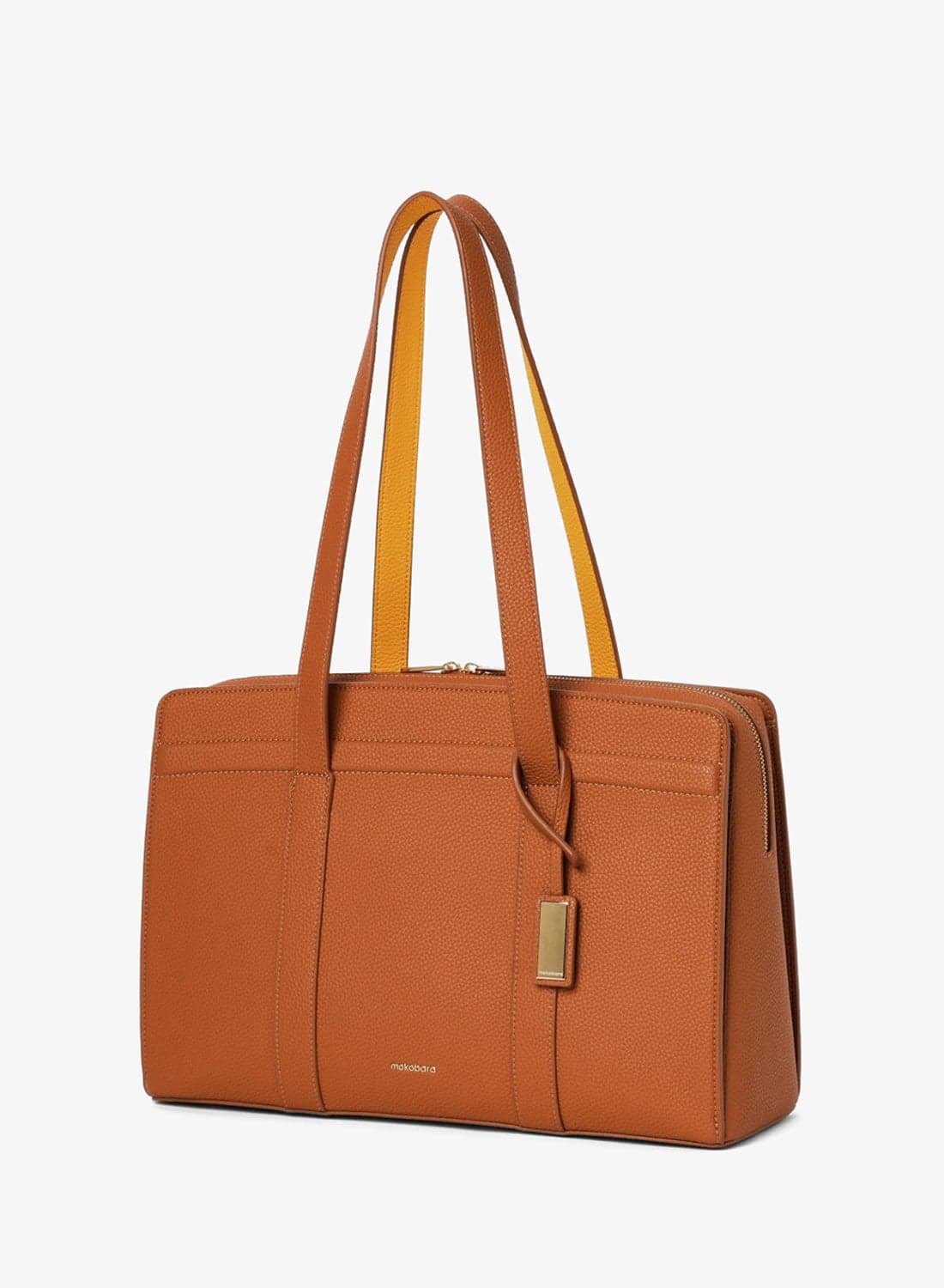 MOKOBARA The Celeste Tote Bag | Fits upto 15" Laptop | Lightweight | Perfect for Work and Daily Use | Laptop Sleeve | Organizational Pocket | Office Bag for Women (Tan 3.0 | Brown)