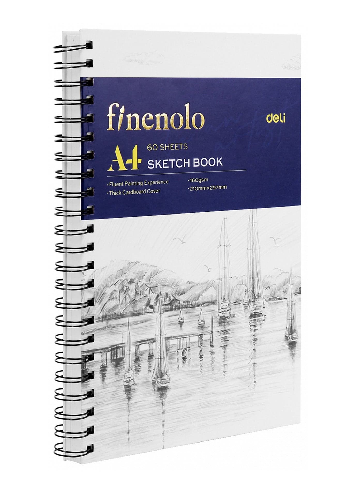 60-Sheet A4 Sketch Book 160gsm Plain Sheets