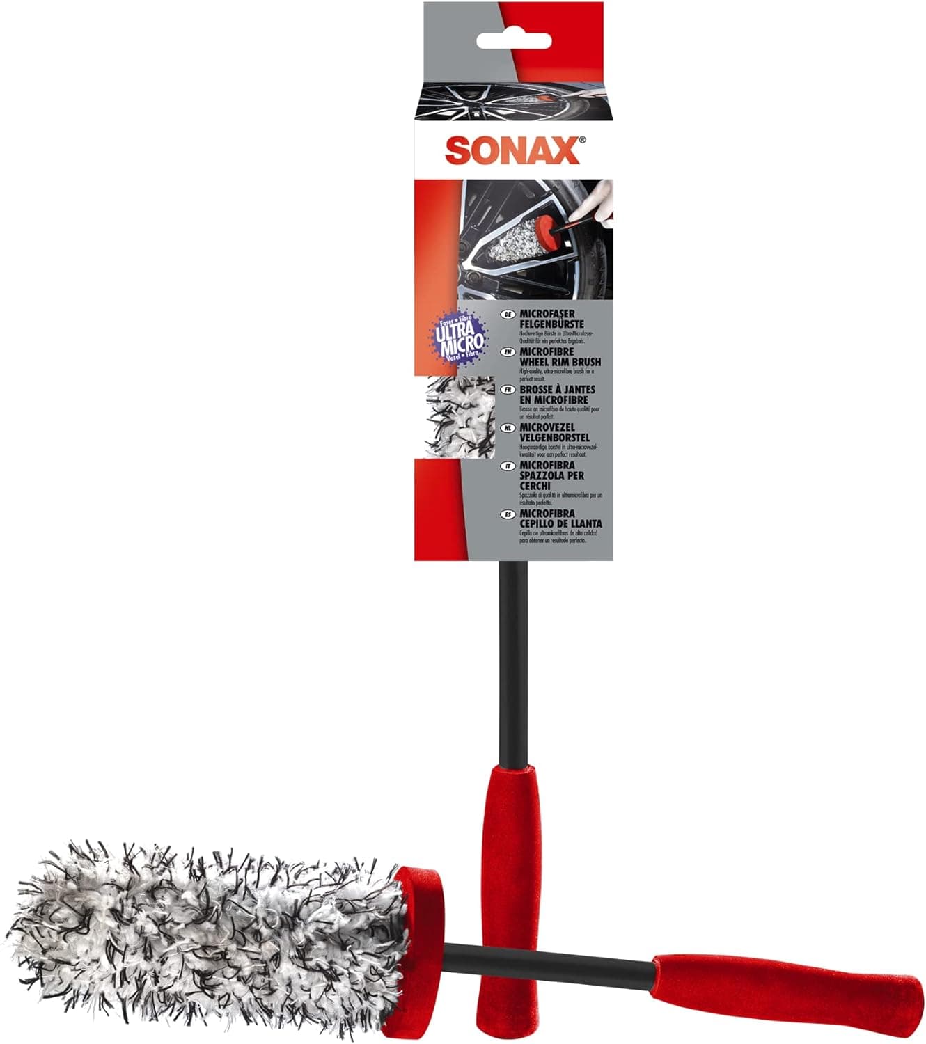 SONAX Microfibre Wheel Brush for Scratch-Free Rim Cleaning