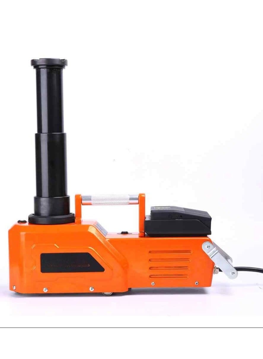 10 Ton Car Electric Tire Lifting Car Jacks Hydraulic Air Inflatable Car Floor Jack Electric Hydraulic Car Jack, 12V DC, 360W, 200-520mm Lift Range, Orange and Black