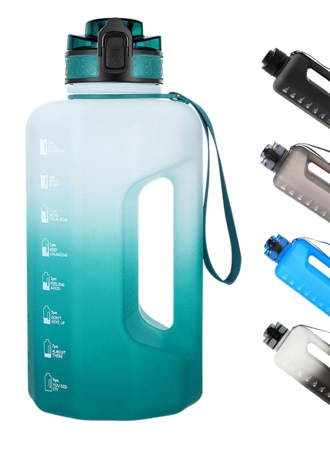 2.2l Big Water Bottle with Handle 2.2 Litre Leak Proof BPA Free 73oz Large Capacity Daily Drinking Jug for Gym Fitness Sport Outdoor