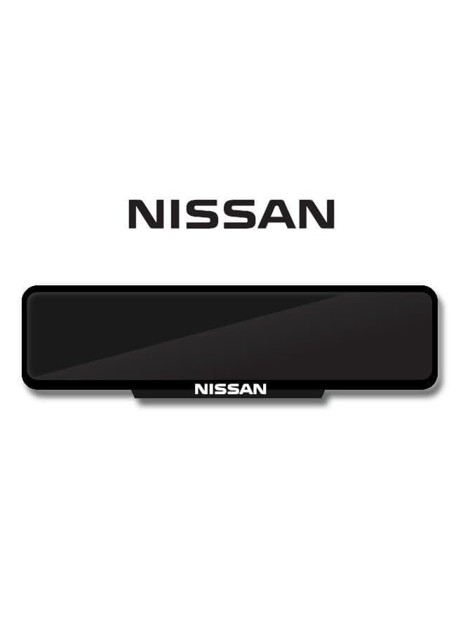 Custom Nissan Text Logo Number Plate Frame - Minimal Black Finish - Available in 3 Sizes - Easy Fixing - Clean Look for All Nissan Models