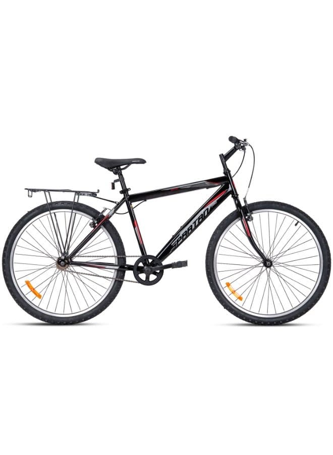 Commuter Steel 24-Inch Road Bike | 24 Inch Wheel Size | Adjustable Seat | Single Speed | Black Color