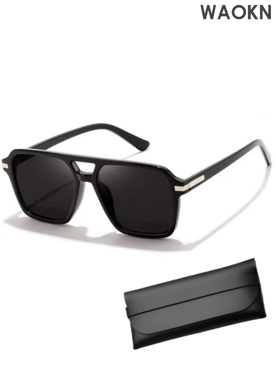 Sunglasses Men Women High Quality Sunglasses, Aviator Metal Hinges Square Oversize Sunglass, Men's Sun Glassess for Man Ladies Polarized 70s UV Protection Eye Glasses,Square Classic Retro Fashion Sunglasses.