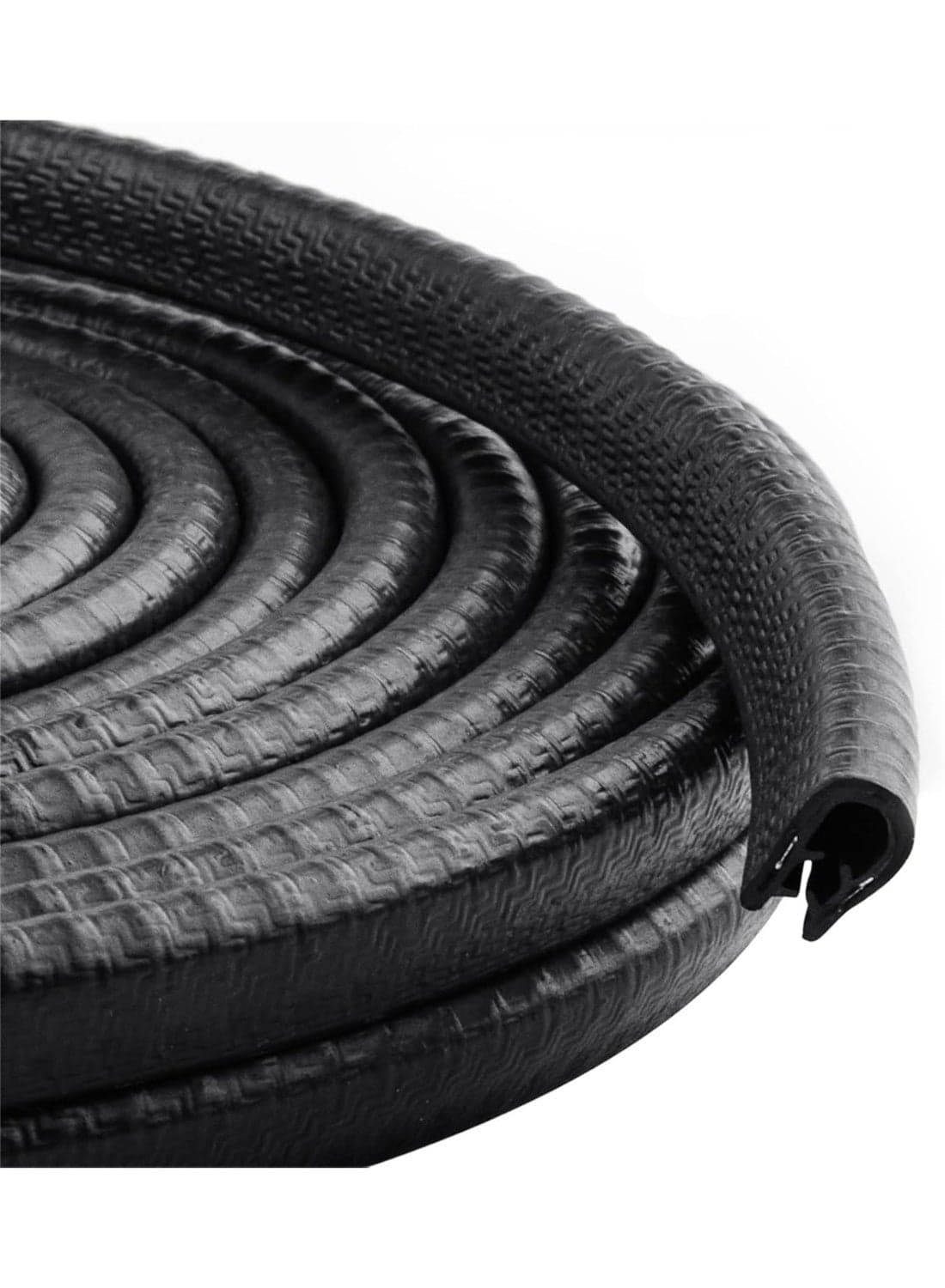33Ft(10M) Long Car Door Edge Guards,U Shape Trim Rubber Seal Protector Protection Anti-Collision Clips Fit for Most Car| Black |