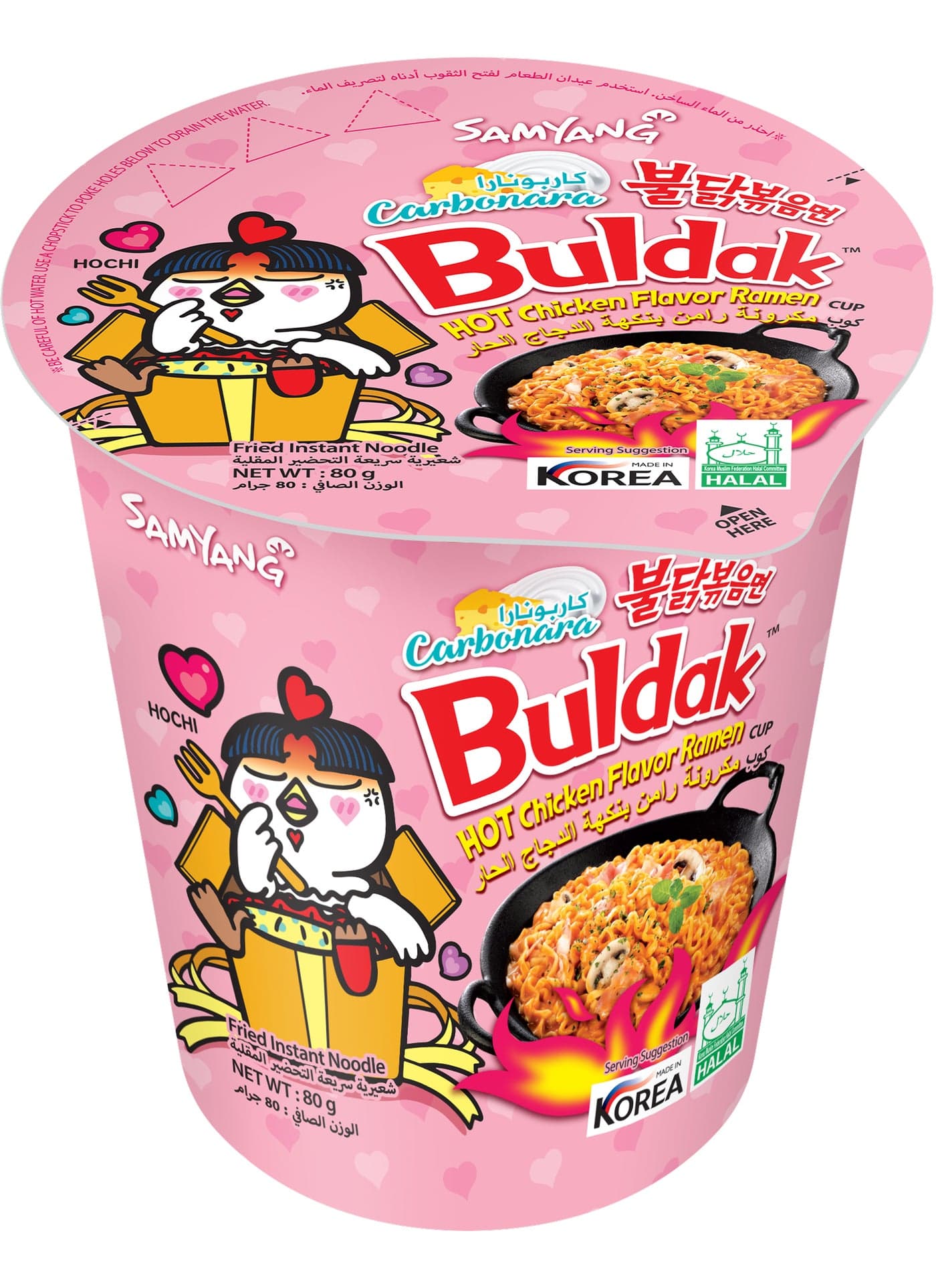 Buldak Ramen Chicken Flavour Carbonara Cup