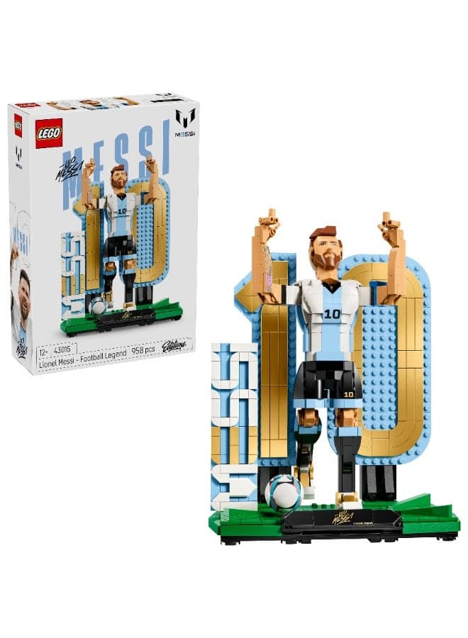 Editions Lionel Messi – Football Legend Set 43015 (Age 12+, 958 Pieces)
