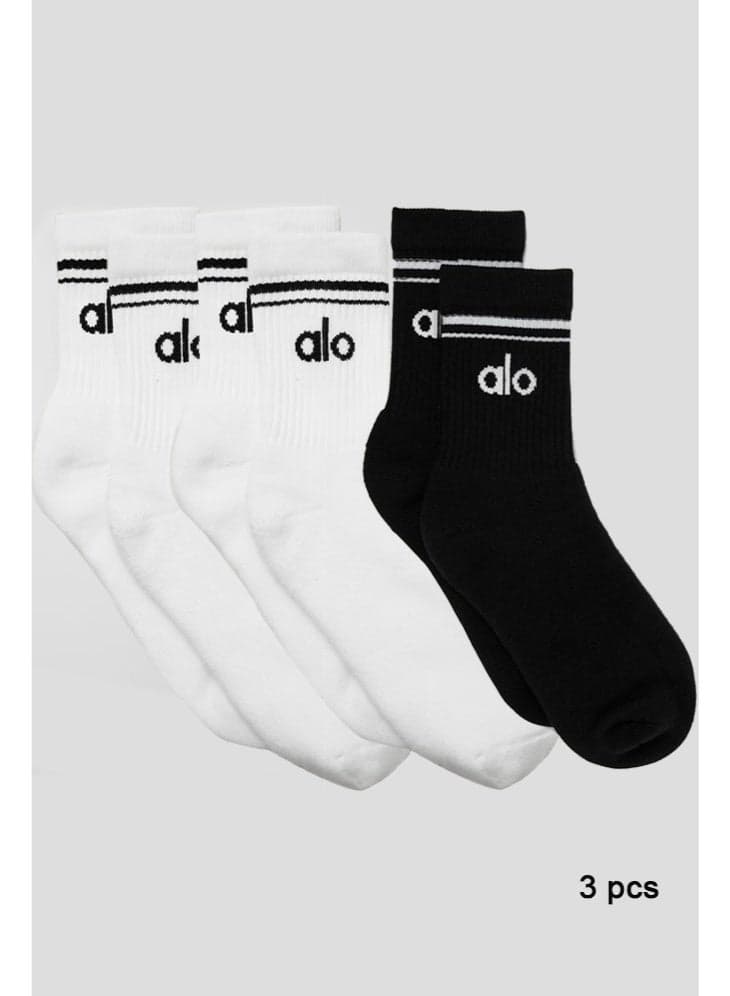 3PCS Half-Crew Throwback Sock - Unisex