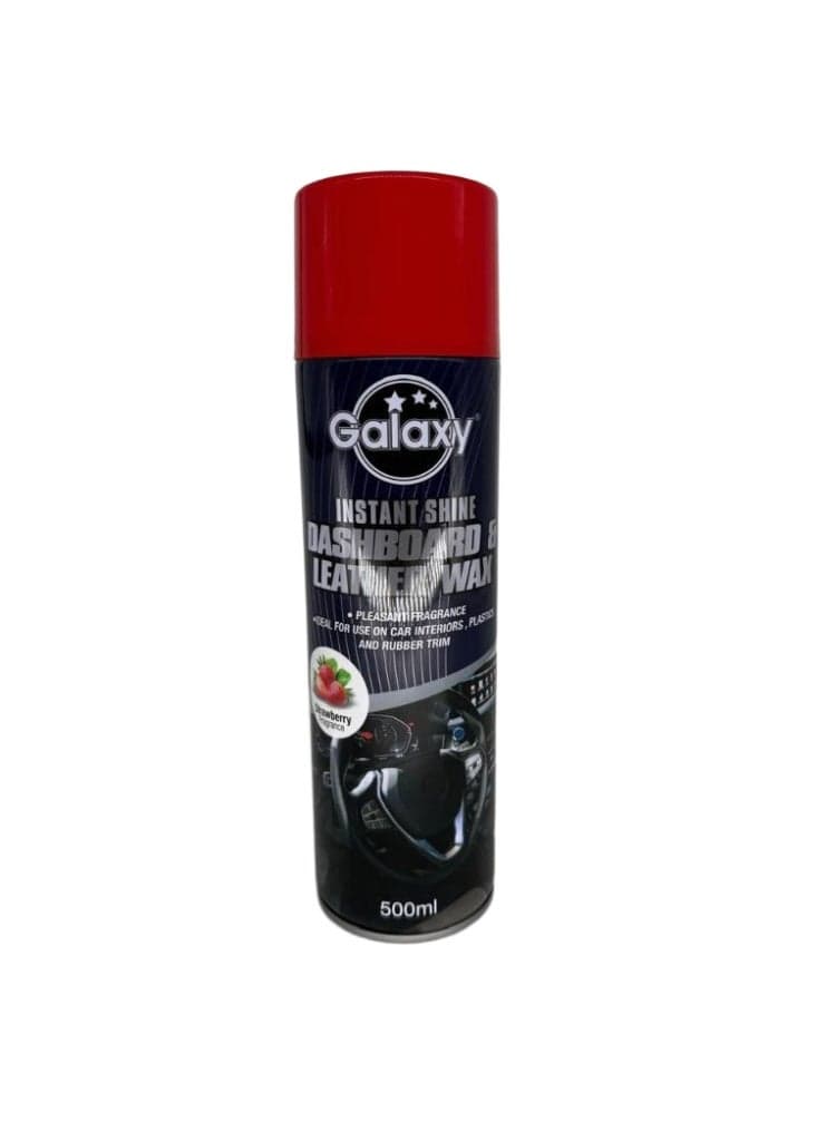Dashboard & Leather Wax 500ml - Instant Shine for Car Interiors - Strawberry- UV Protection