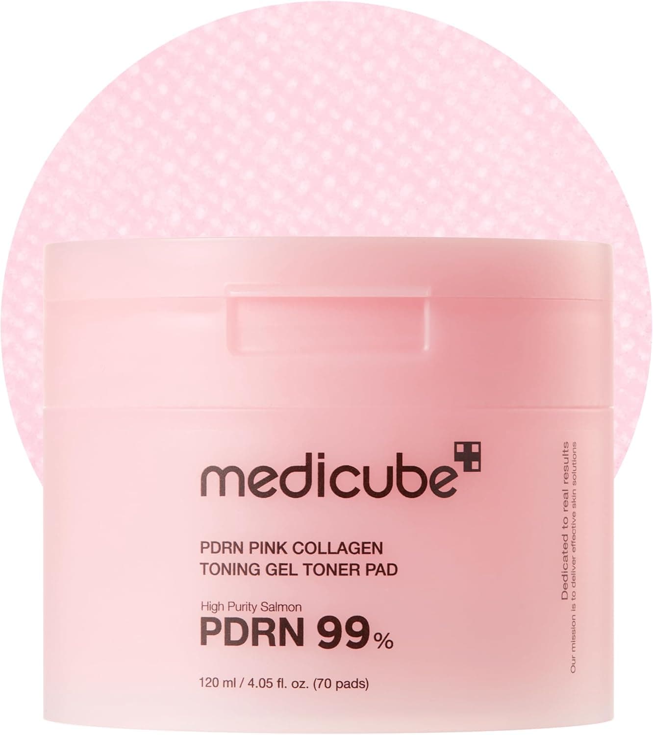 Salmon DNA PDRN Pink Collagen Gel Toner Pads 70 Sheets, Retinol & Niacinamide Infused Pads for Skin Renewal & Brightening, Hydrating Collagen Toner Pads for Elasticity Repair & Radiant Glow