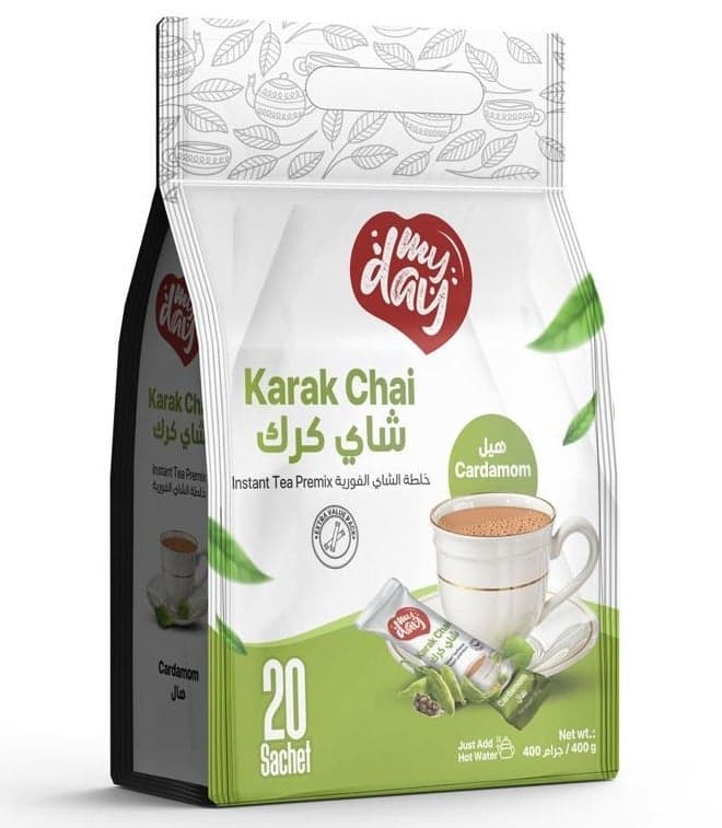 Karak Chai Cardamom Instant Tea 400grams (Pack of 20)