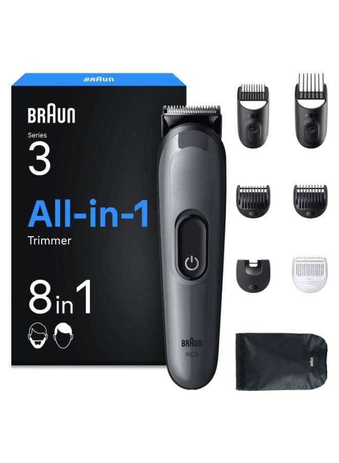 Series 3 All-in-One Trimmer 8-in-1 Grooming Kit - AIO3540 Metallic Black