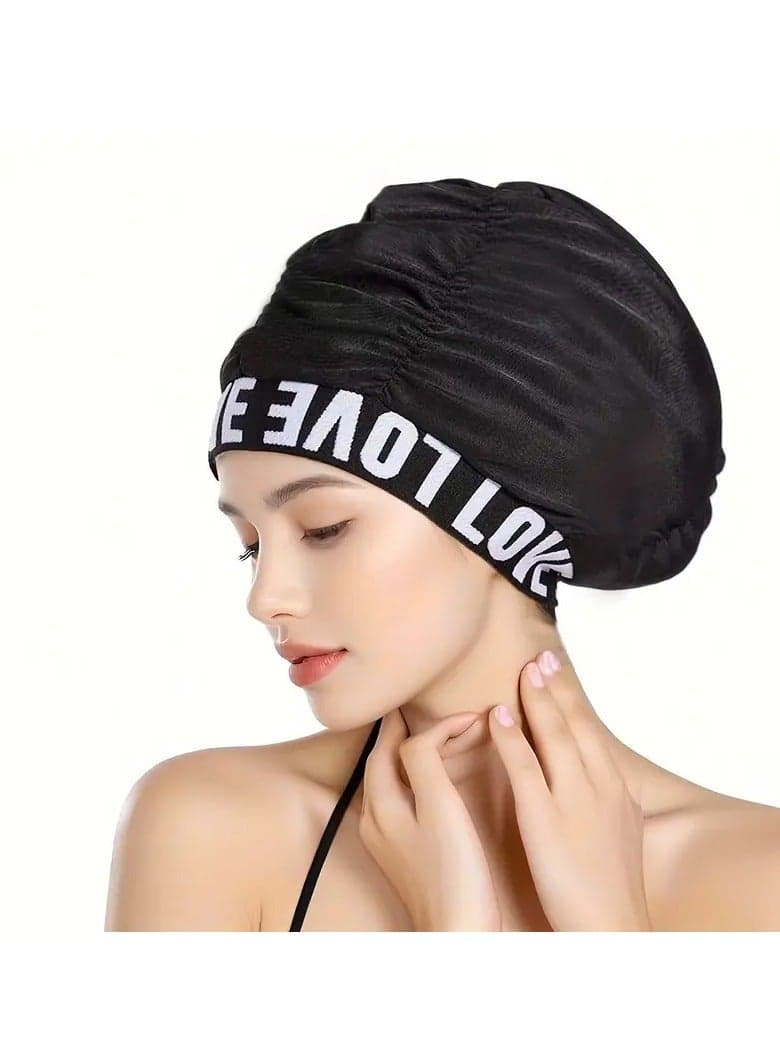 Trendy Jacquard Swim Cap, Long Hair Swim Cap. Perfect for Women, This Is a Large Swim Cap Designed for Females.