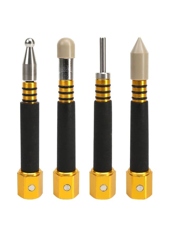 4 PCS PDR Tap Down Tool, Pen Shape VIP Knockdown Remover, Portable Removable Tool Set Pieces for Car Body Anti Dent Removal Traceless Automobile Paintless Auto DIY Repair